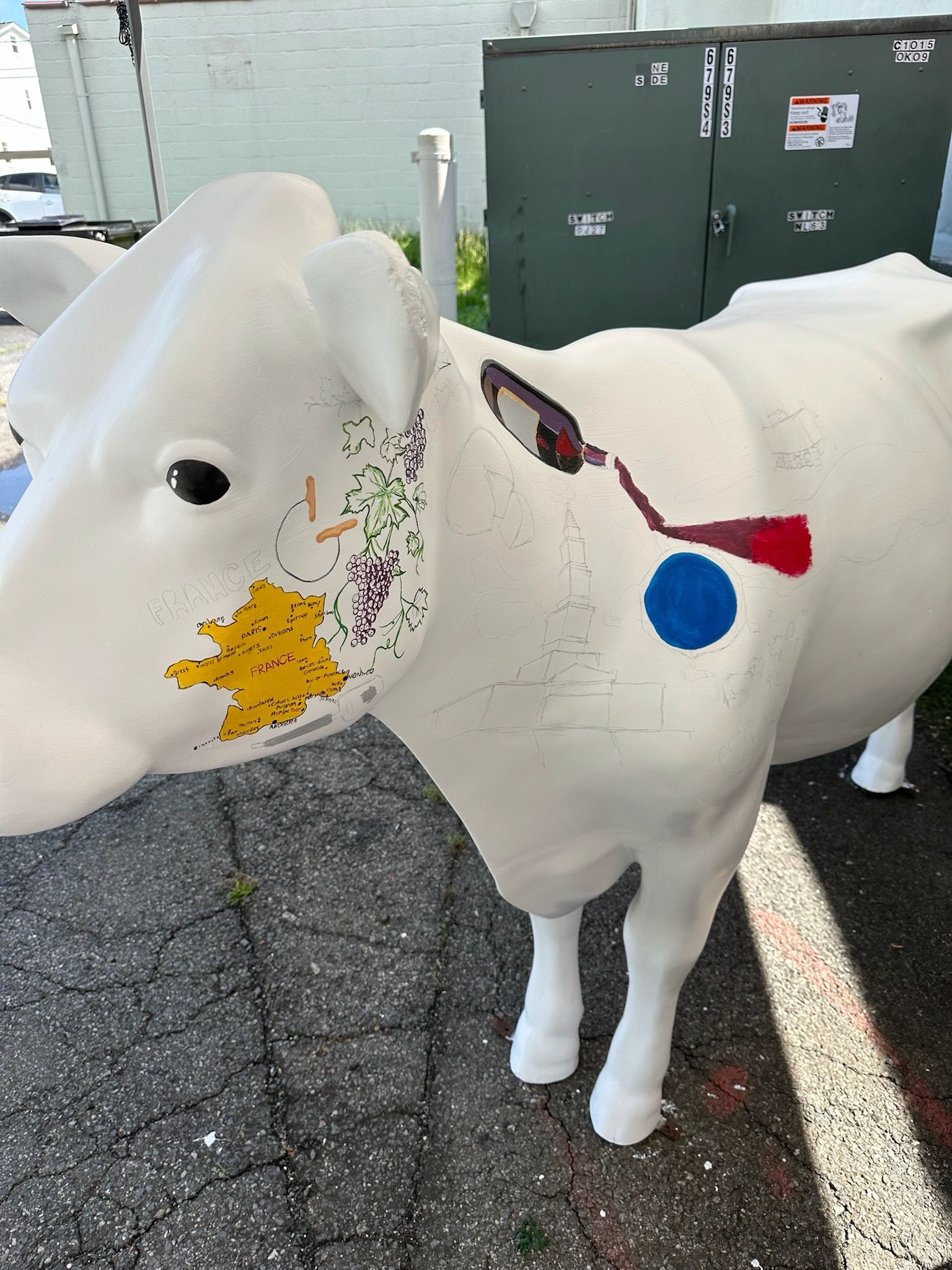 Detail of grape vines